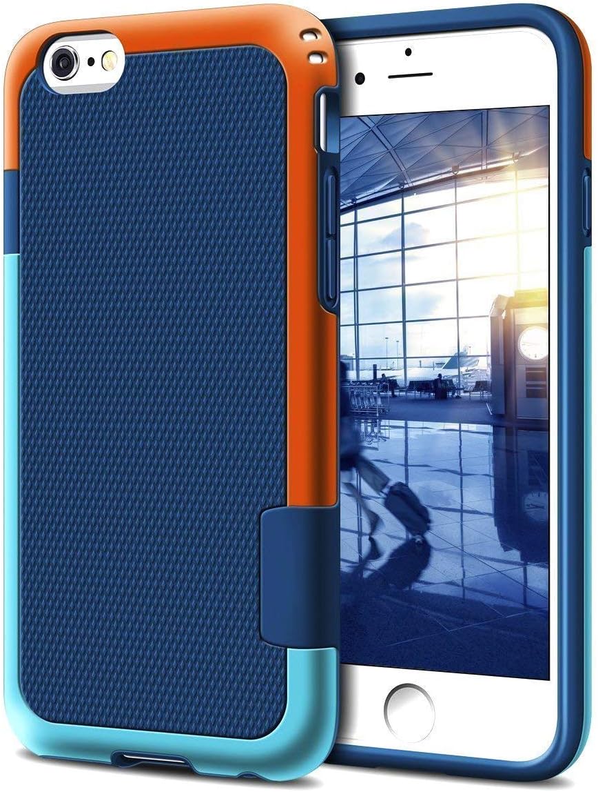 Compatible with iPhone 6 Plus Case, LoHi Compatible with iPhone 6s Plus Case Hybrid Impact 3 Color Shockproof Rugged Case Soft TPU & Hard PC Bumper [Extra Front Raised Lip]