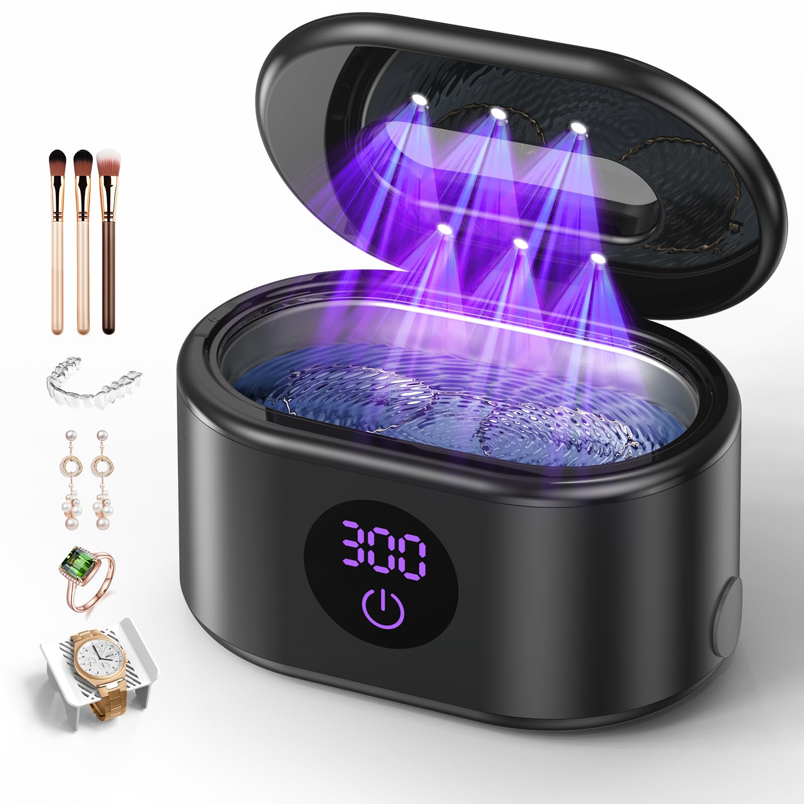 BYASKZIV 20oz Ultrasonic Jewelry Cleaner