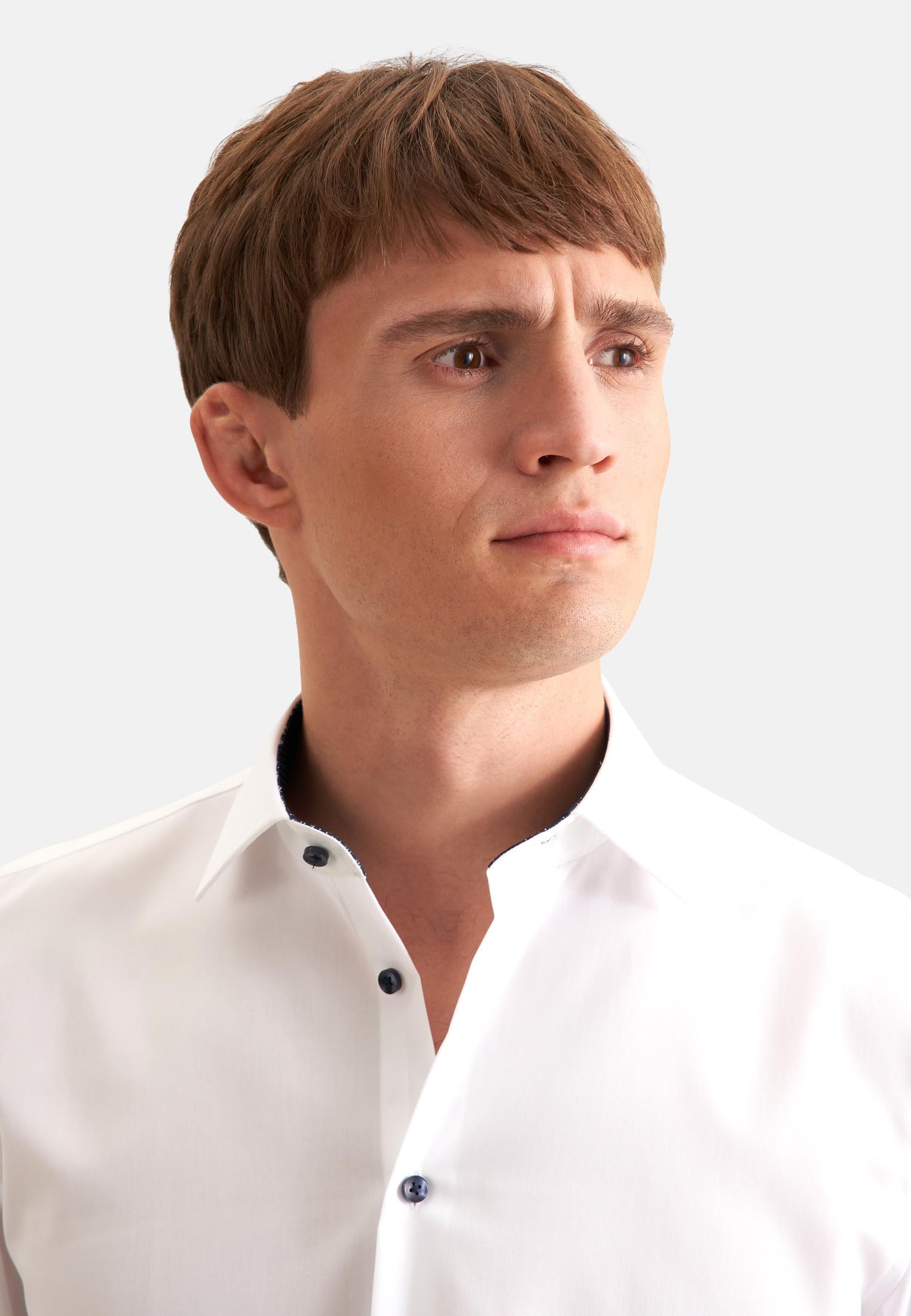 Seidensticker Camicia Business da Uomo - vestibilità Sagomata - No Stiro - Collo Kent - Manica Lunga - 100% Cotone