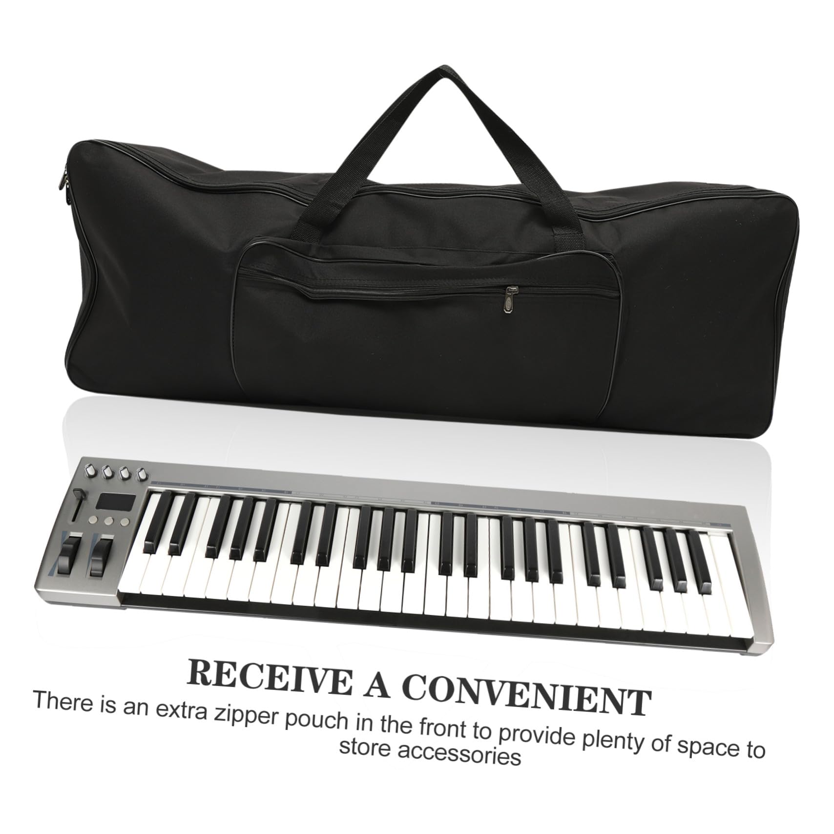 Borsa per Tastiera Elettronica 61 Tasti Oxford Nera