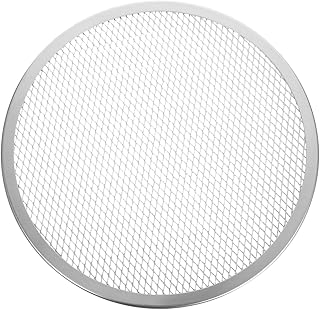 Pizza Screen 11 Inches Aluminum Round Pizza Pan for Oven Silver Baking Tray Cookware Kitchen Tool for Even Cooking and Air Circulation