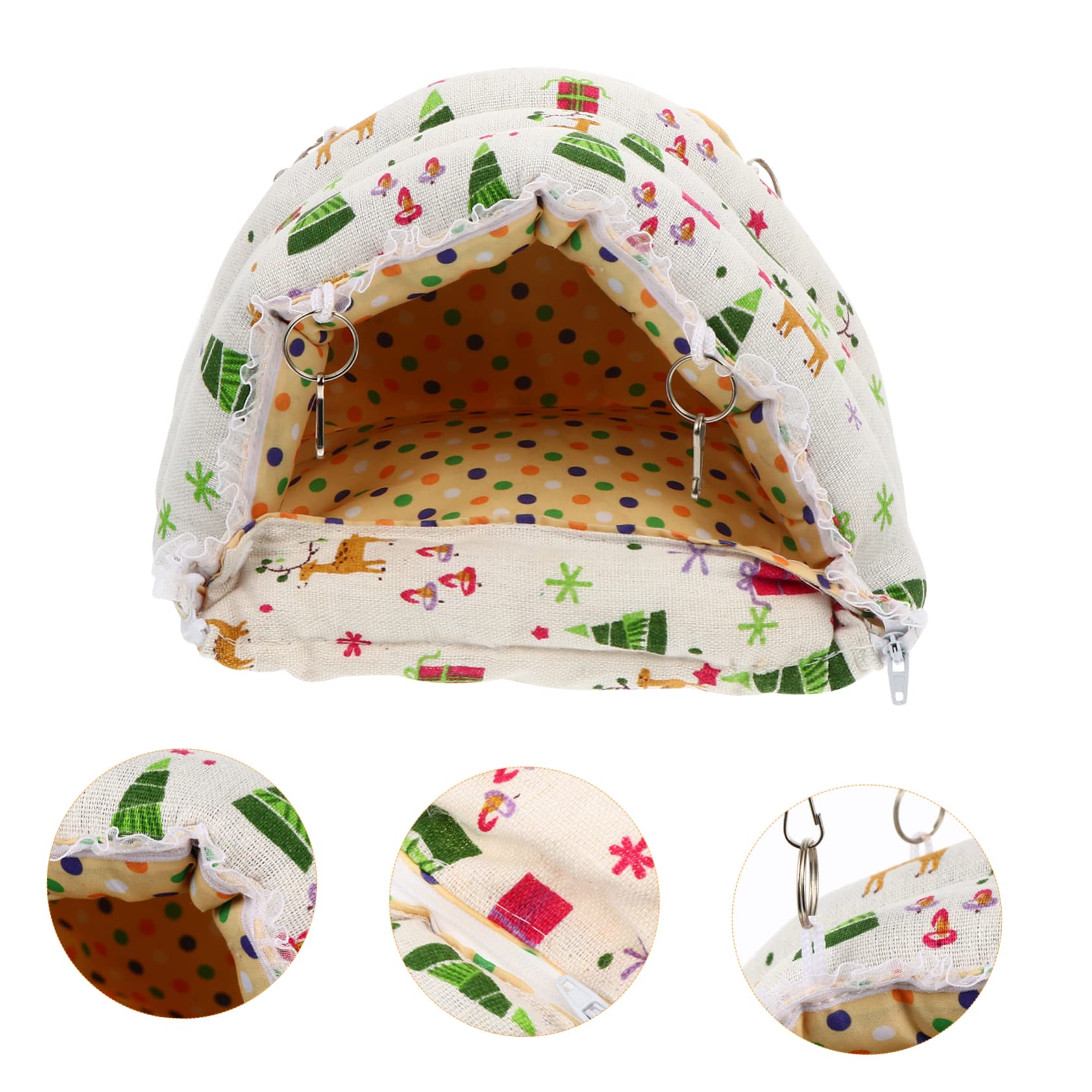 minkissy 3stücke Kleintier Nestzelt Für Hamster Meerschweinchen Und Kaninchen Warmes Halbgeschlossenes Schlafhaus Für Käfige Und Reisen Mit Süßem Design