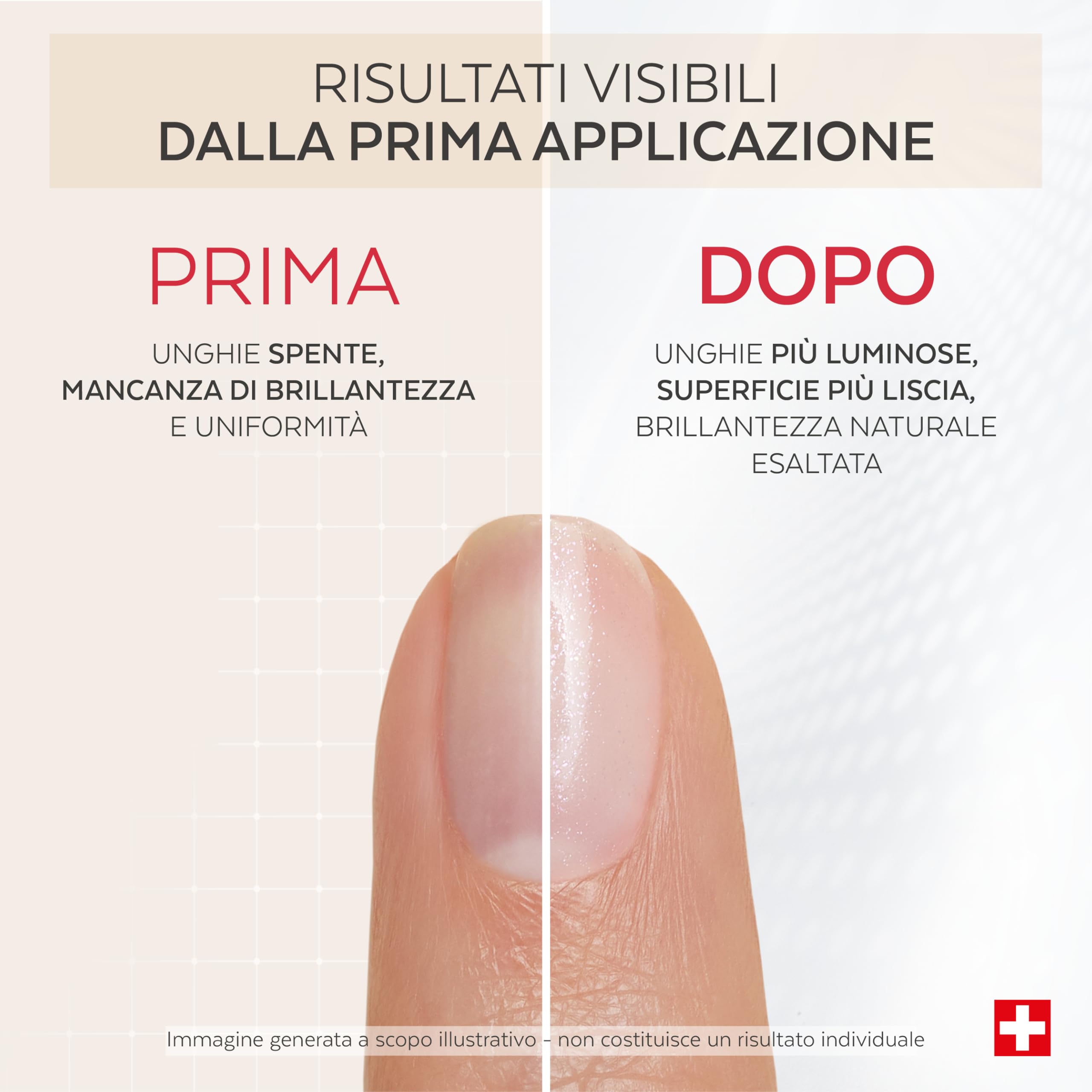 PODERM Smalto Trattamento Unghie Correttivo & Perfezionatore – Illuminante | 8 ML - Esalta Brillantezza Naturale | Micro-minerali Riflettenti Luce | Sviluppato da Podologo in Svizzera