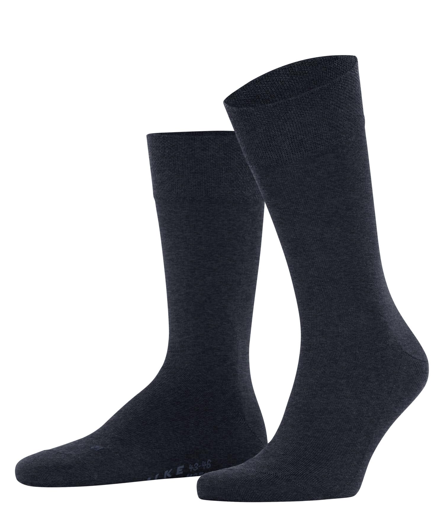FALKE Men's Sensitive New York M So Lyocell With Soft Tops 1 Pair Socks, Blue Navy Melange 6127, 8.5-11