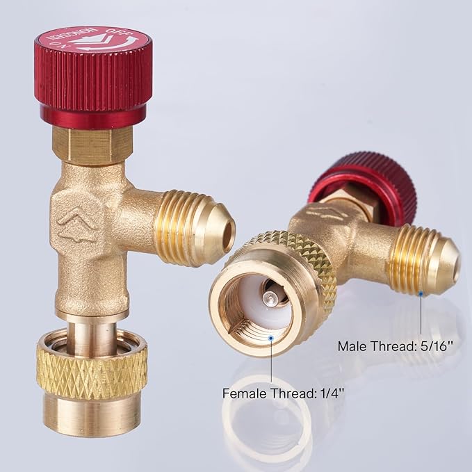 Válvula de Carga de Refrigerante HONGSEN HS-1224 para Aire Acondicionado Mini Split miniatura 2