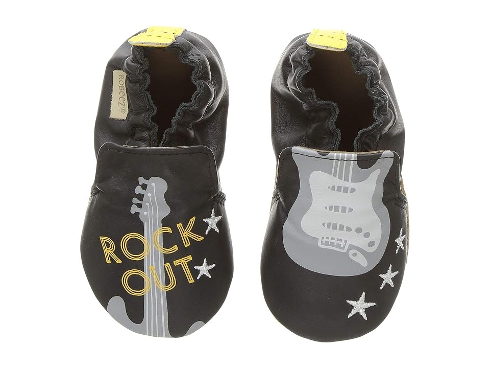 

Robeez Rock Out Soft Sole (Infant/Toddler) (Black) Boy's Shoes