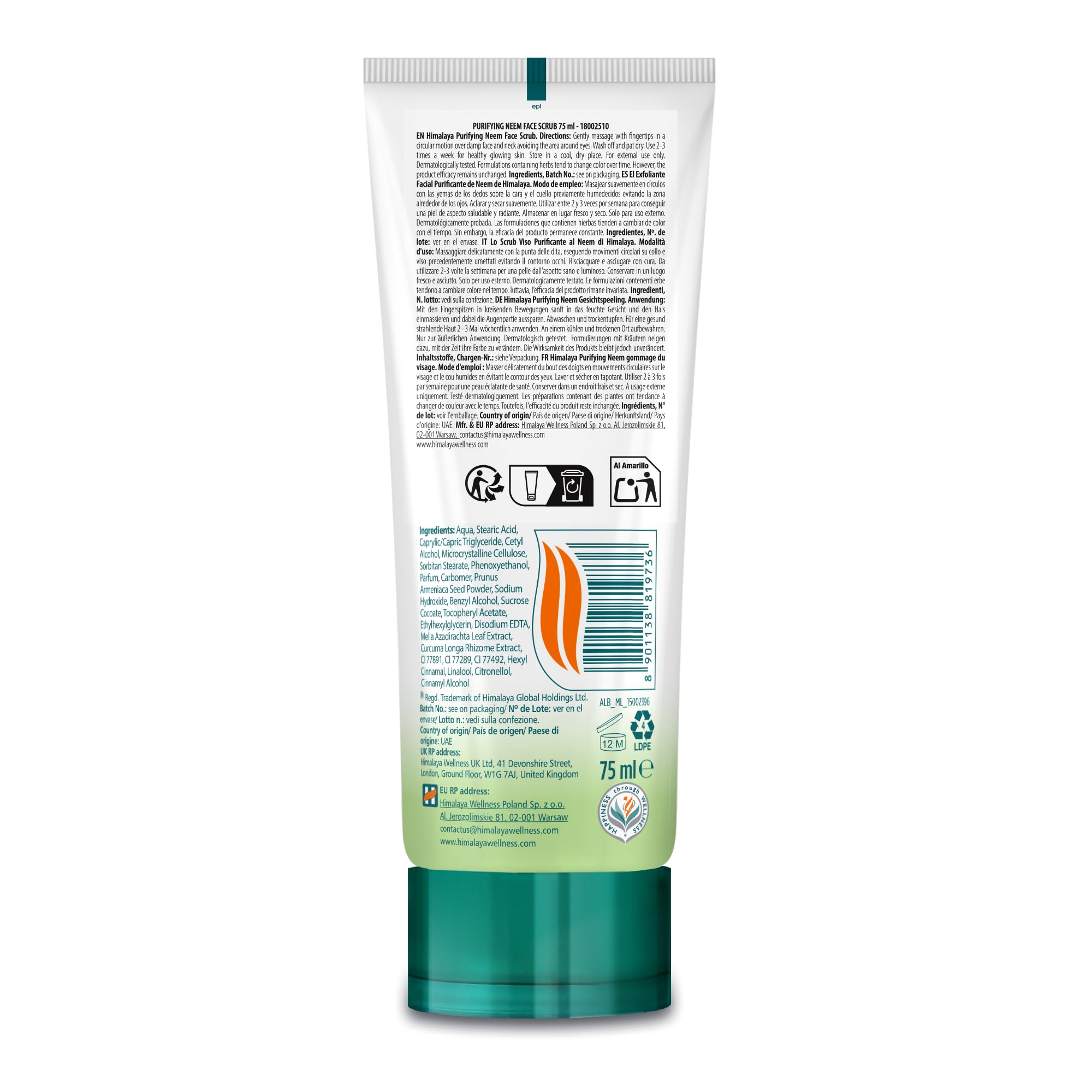 HIMALAYA EXFOLIANTE produkt pielęgnacyjny 75 ml