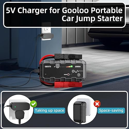 Miniatura 4 de Cargador para arrancador de batería NOCO Boost Sport, cable de alimentación compatible con NOCO Boost X GBX155 GBX75 GBX55 GBX45 Fuente de