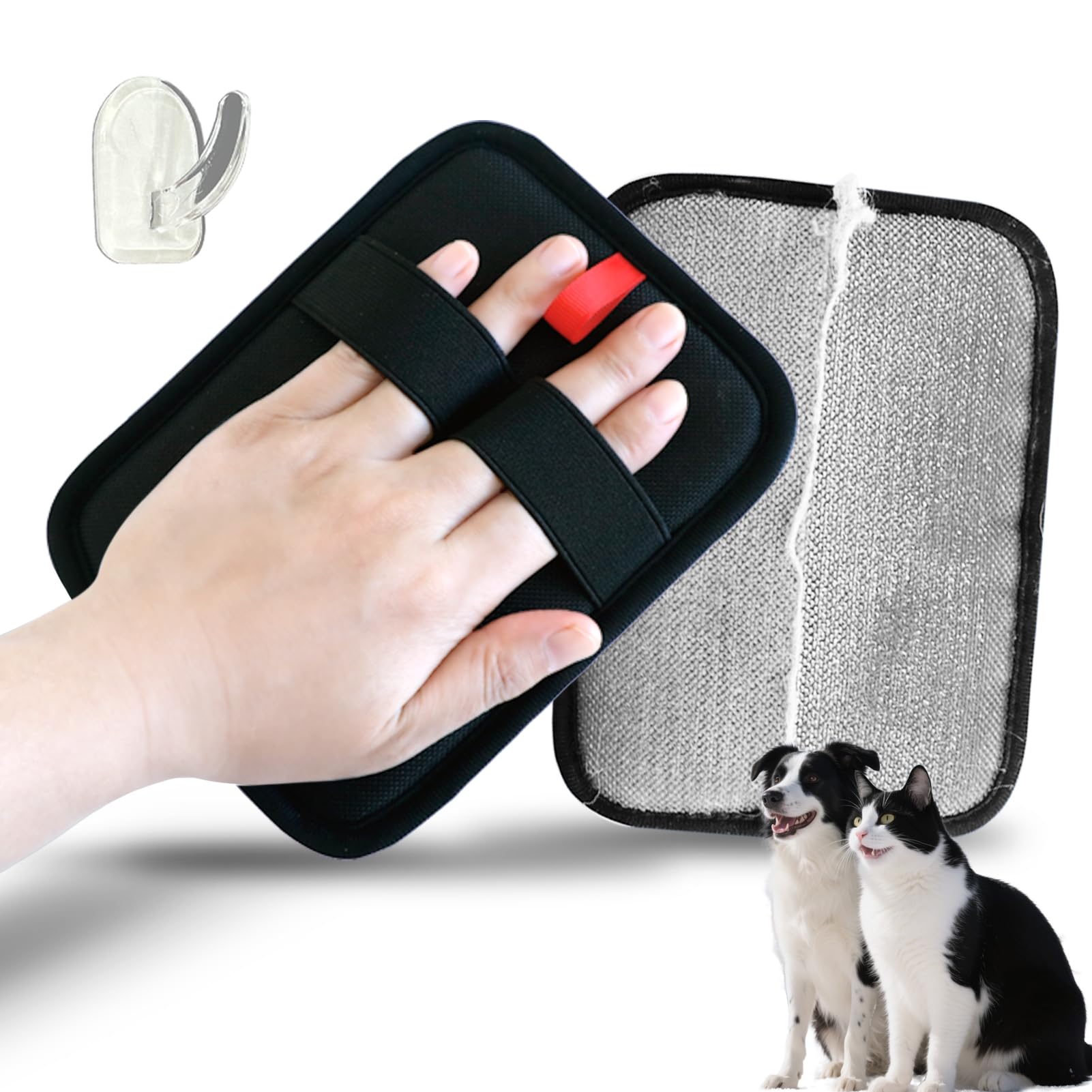 TroisAmis Gant d'épilation d'animaux pour chiens et chats, gants électrostatiques pour enlever les poils d'animaux domestiques, gants pour enlever les poils de chiens et chats pour meubles, canapés