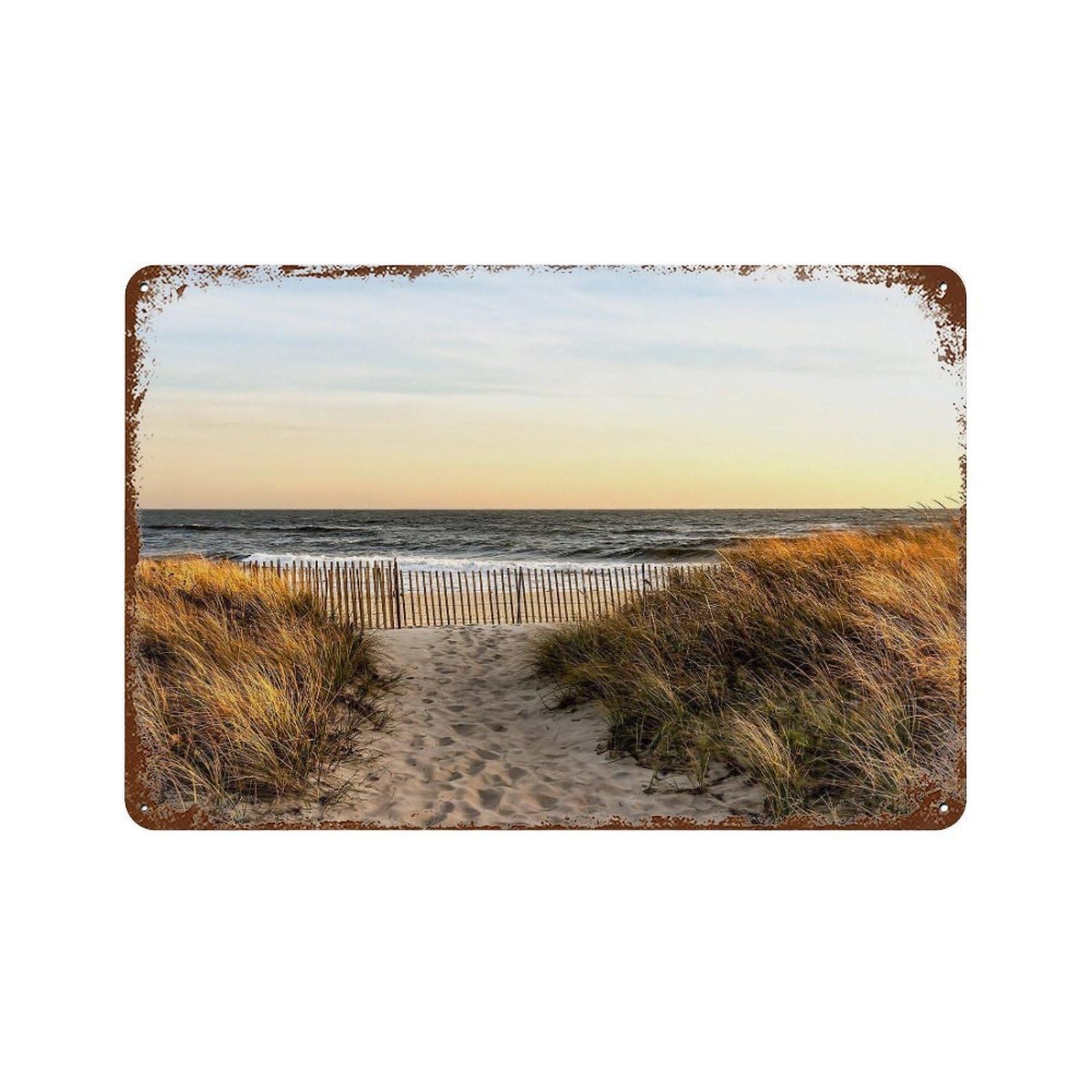 xiaoxiaoshen Real Photo The Hamptons Decor New York (2) Wall Decor Art Metal Tin Poster Modern Home Decor Art Home Bar Shop Decorations Vintage Sign 20x30cm