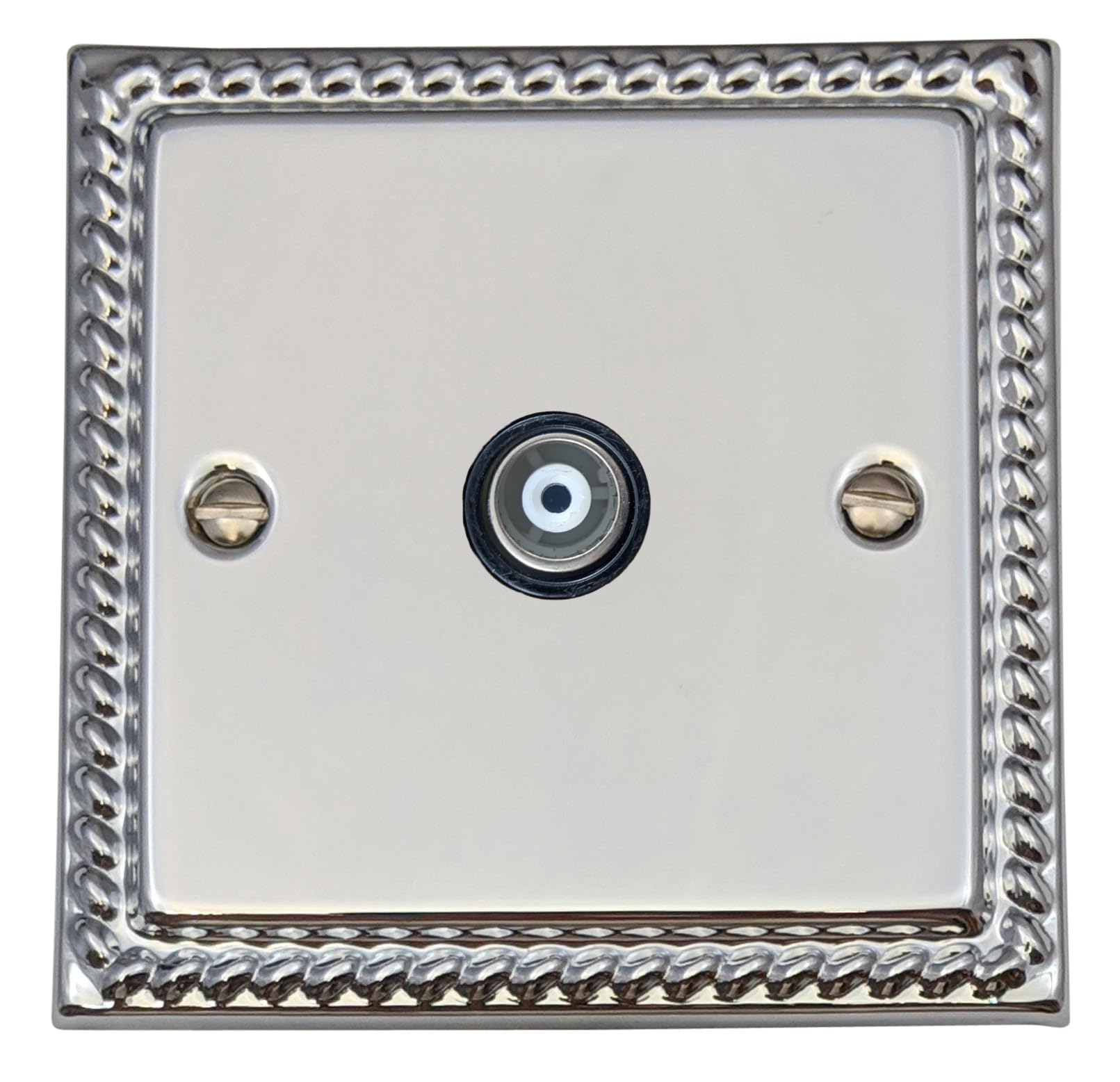 G&H Brassware Black Georgian Polished Chrome Single Tv Point ( Insert) - Mc35b