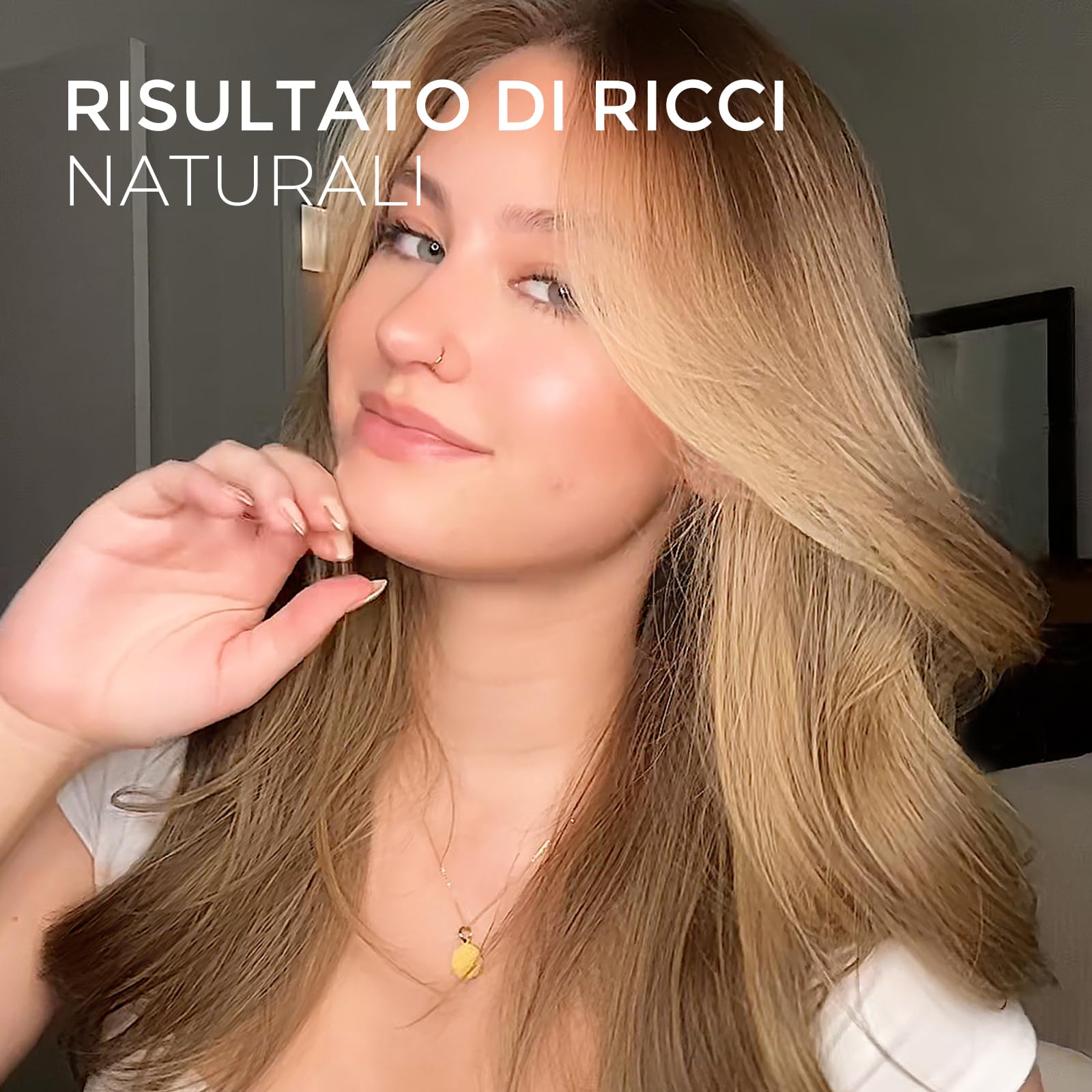 TYMO STYLUX Thermal Brush, Spazzola Termica da 43mm per Creare Ricci Naturali per Capelli, Spazzola Arricciante in Ceramica in Unica per Capelli Voluminosi, Rotonda Elettrica Riscaldata