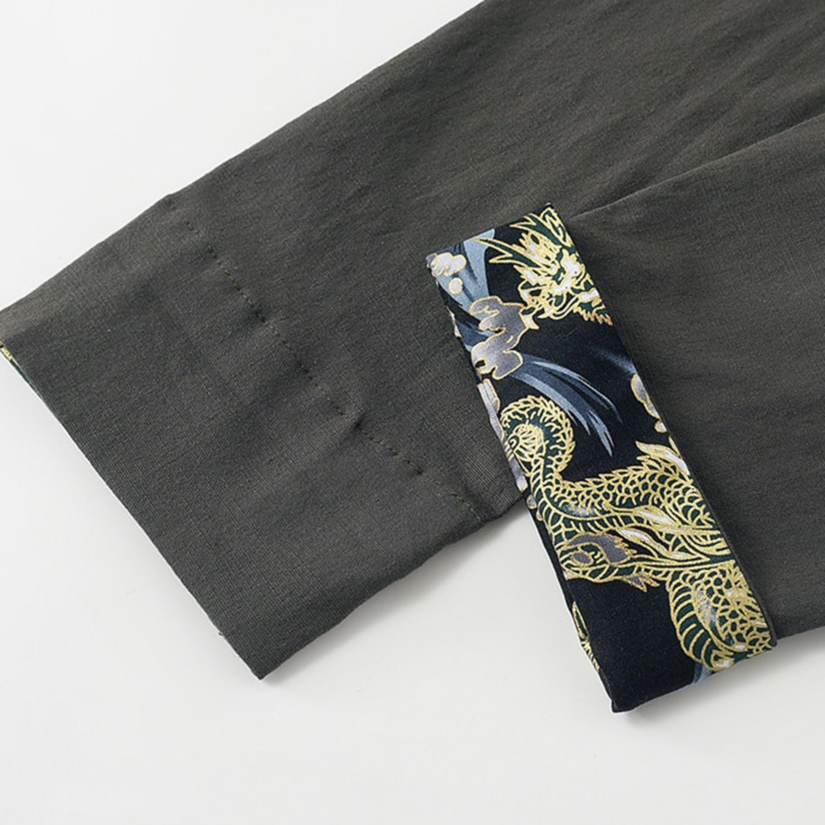 Conjunto de traje Tang de Kungfu para hombre - Ropa de ocio y entrenamiento de manga larga para artes marciales tradicionales chinas Taichi, chaqueta y pantalones uniforme