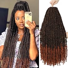 GetGal Butterfly Locs Crochet Hair 24 Inch 6 Packs Pre-twisted Ditressed Butterfly Locs Long Soft Faux Locs Braids Hair For Black Women Pre Looped(24inch,T30)