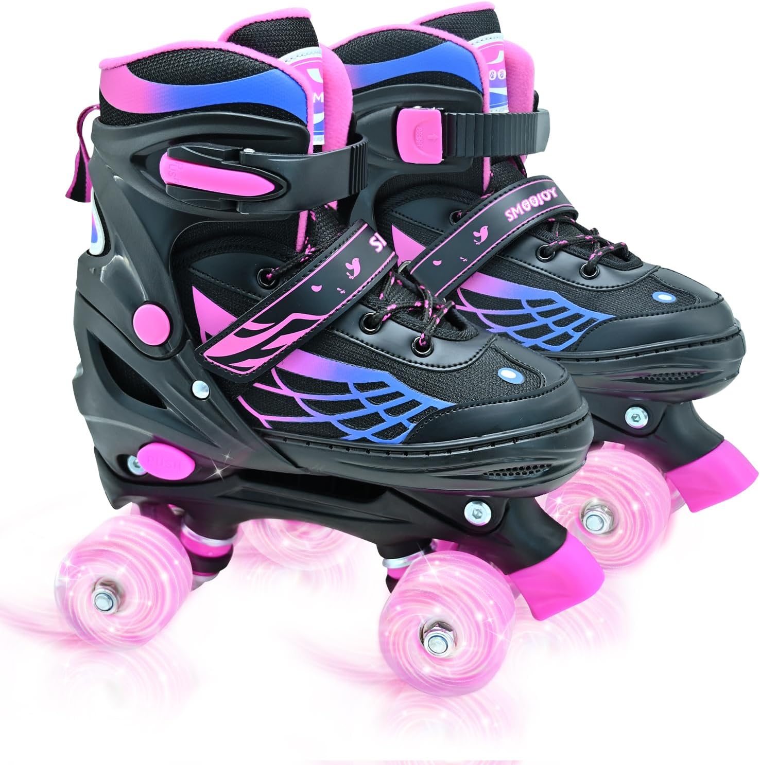 Roller Skates for Boys Girls, Kids Skates, Adjustable Roller Skates with Light Up Wheels for Ages 3-12 RollerSkates for Youth Beginner