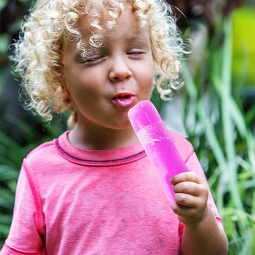 Miniatura 6 de LOMIMOS 200 bolsas de paletas de hielo, bolsas desechables de plástico para paletas de hielo, bolsas de molde de caramelo con embudo para adultos y