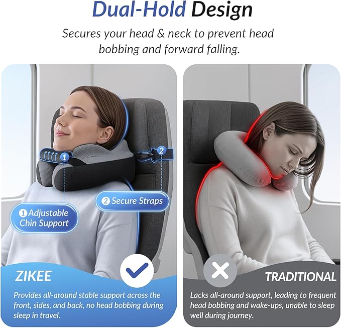 Almohada de Viaje para Cuello con Espuma Viscoelástica miniatura 4