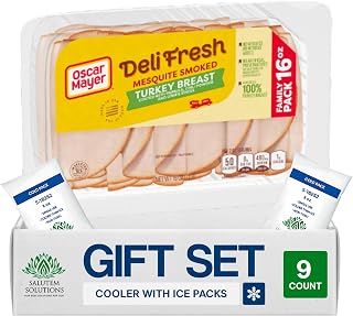 Salutem Vita – Rotisserie Seasoned Sliced Chicken Breast Deli Lunch Meat, Gift Set – Pack of 9