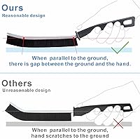 Vista 3 de Cepillo de limpieza de hendiduras de cerdas duras, cepillo de limpieza de huecos, cepillo de lechada para cocina, baño, bañeras