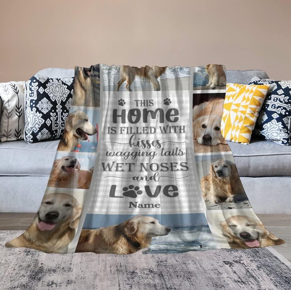 Miniatura 5 de Mantas de memoria personalizadas para perros con fotos, fotos personalizadas, pérdida de mascotas, manta suave personalizada para regalo de duelo