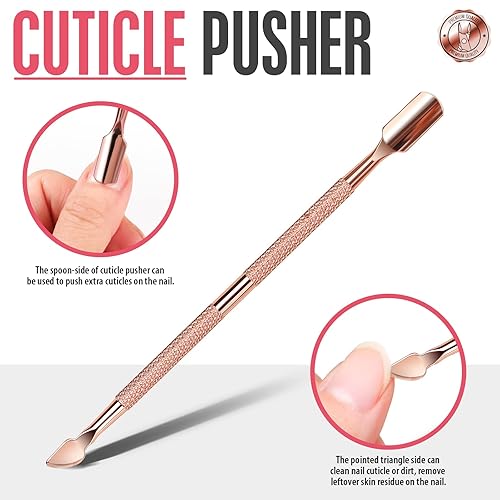 Miniatura 4 de FANDAMEI Kit de cuidado de uñas, pinzas de cutícula, kit de herramientas para uñas encarnadas, levantador de uñas, lima de uñas y levantadores de