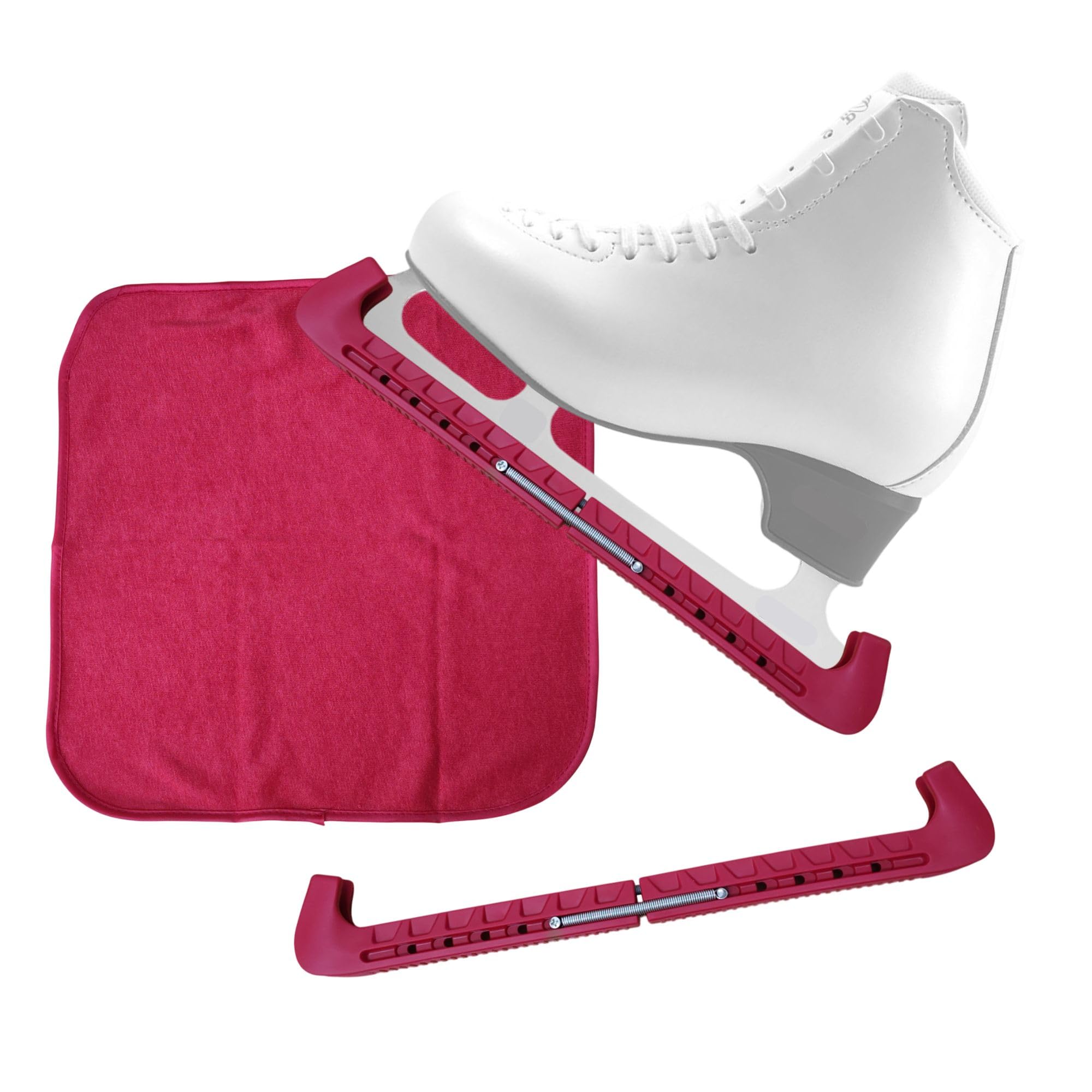 Photo 1 of Kiarela Ice Skate Guards and Towel Set, Red