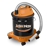 Ribimex Aspiracenere Elettrico ASHMax, con Base a 4 Ruote