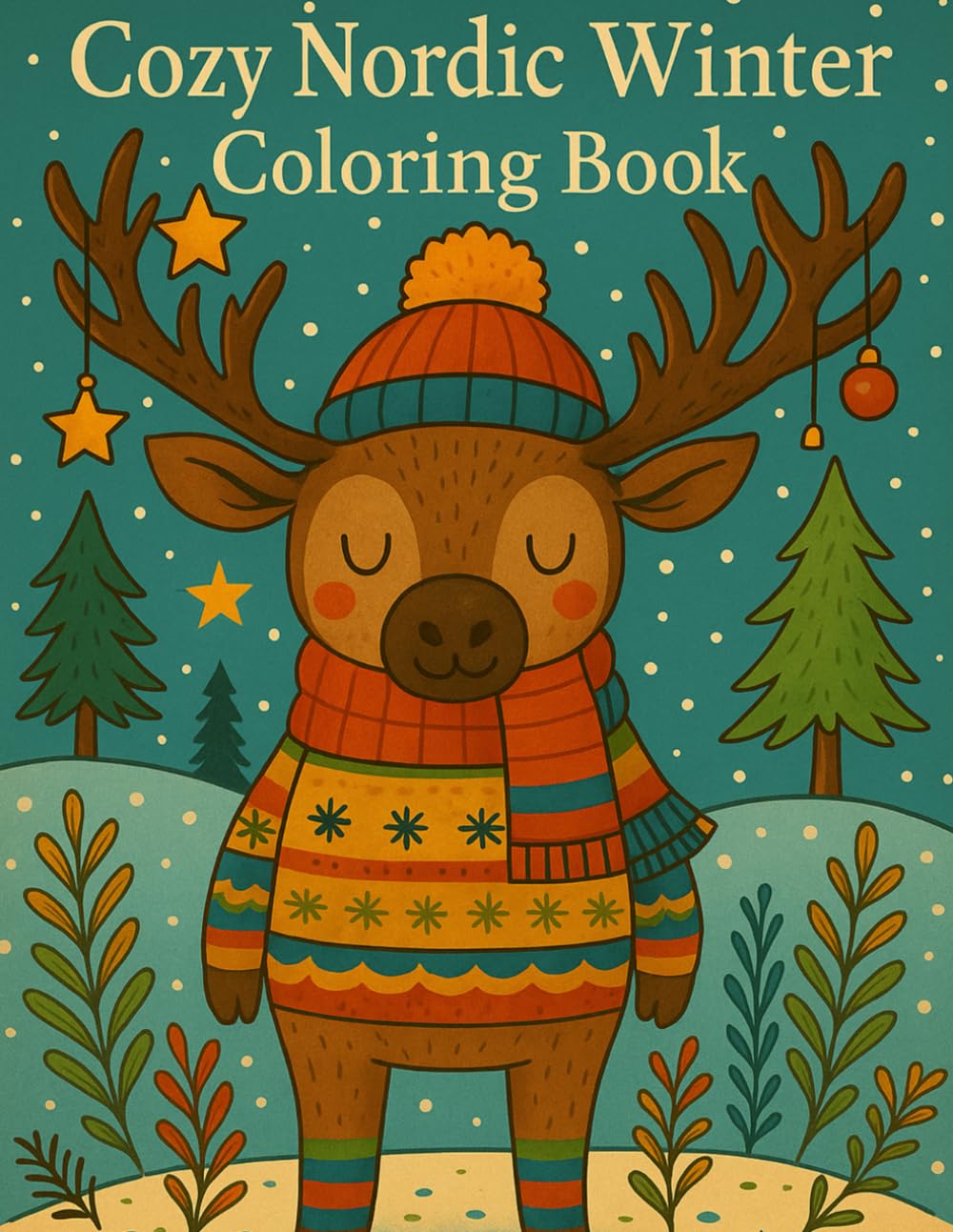 Cozy Nordic Winter Coloring Book: A Cozy Hygge-Inspired Coloring Book with Winter Animals, Patterns, and Calm Nordic Scenes (Moon & Maple Books)