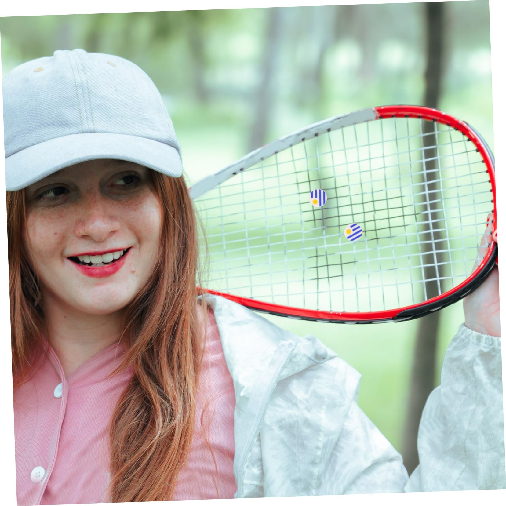 Toddmomy Ammortizzatore Tennis Silicone con Design Uruguaiana Assorbimento per Racchette Tennis E Facile Trasportare E Conservare