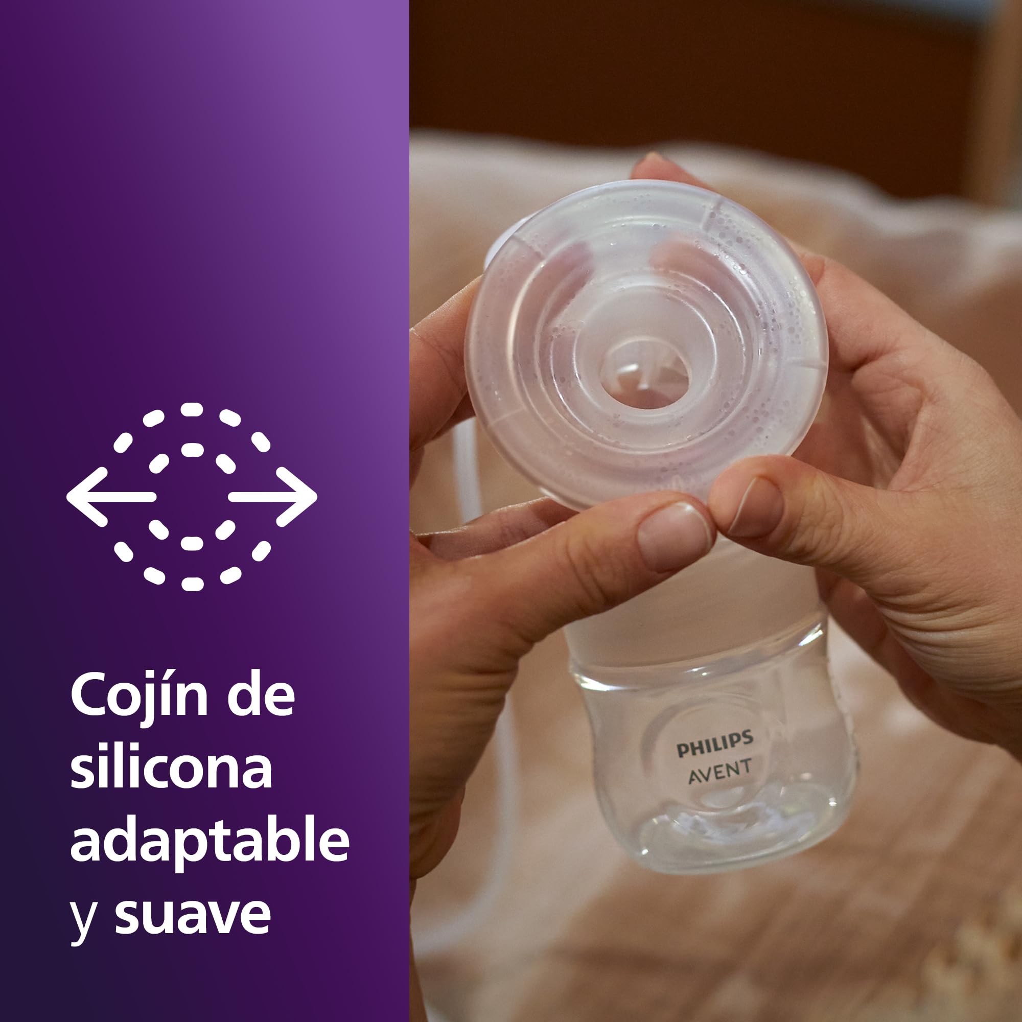 Philips Avent, extractor de leche eléctrico sencillo, potencia hospitalaria, mismo ritmo que el bebé, biberón de 125 ml y discos de lactancia incluidas, modelo SCF395/31