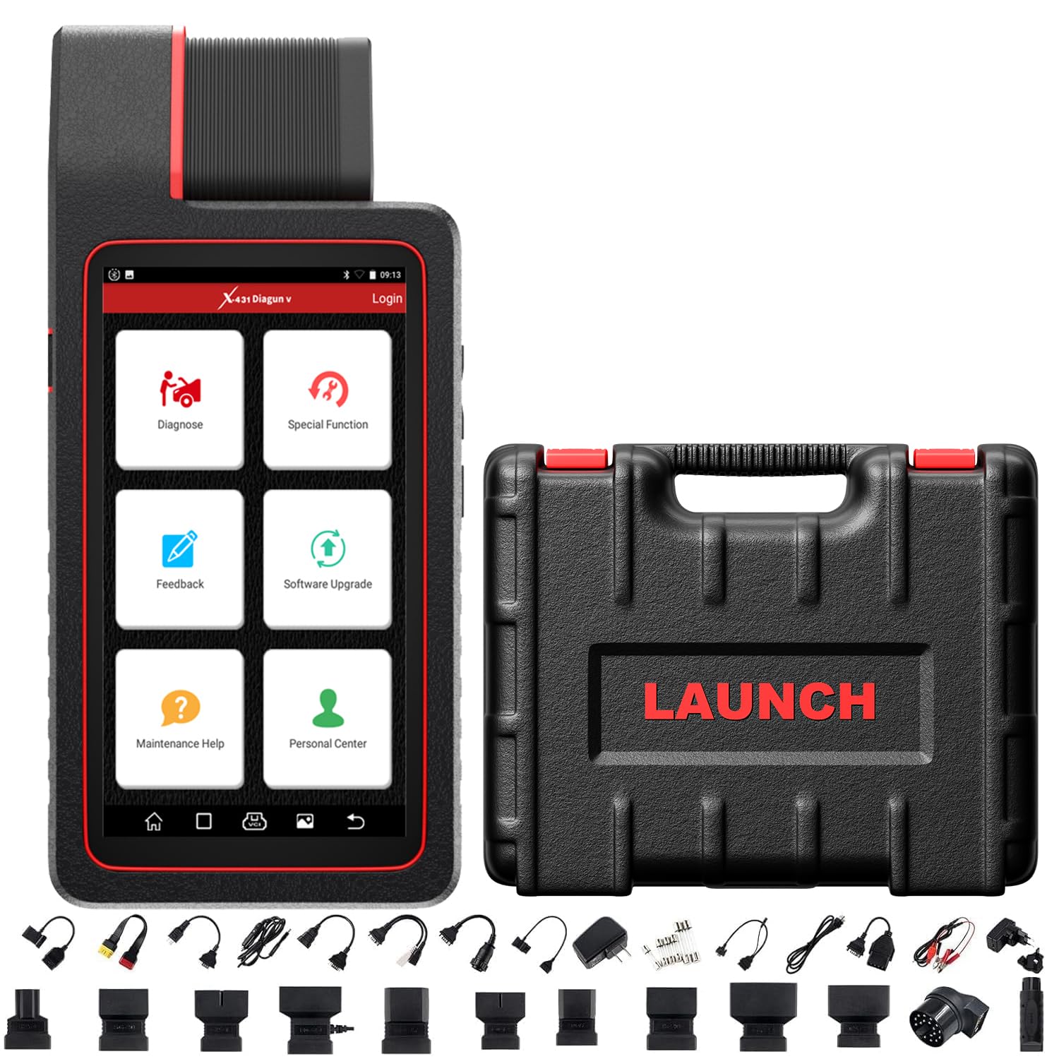 2025 Elite LAUNCH X431 Diagun V Bi-Directional Scan Tool,ECU Code,35+ Reset Service Functions,OEM Full System Diagnostic for All Cars,AutoAuth for FCA SGW,V.A.G Guide,2-Year Free Update