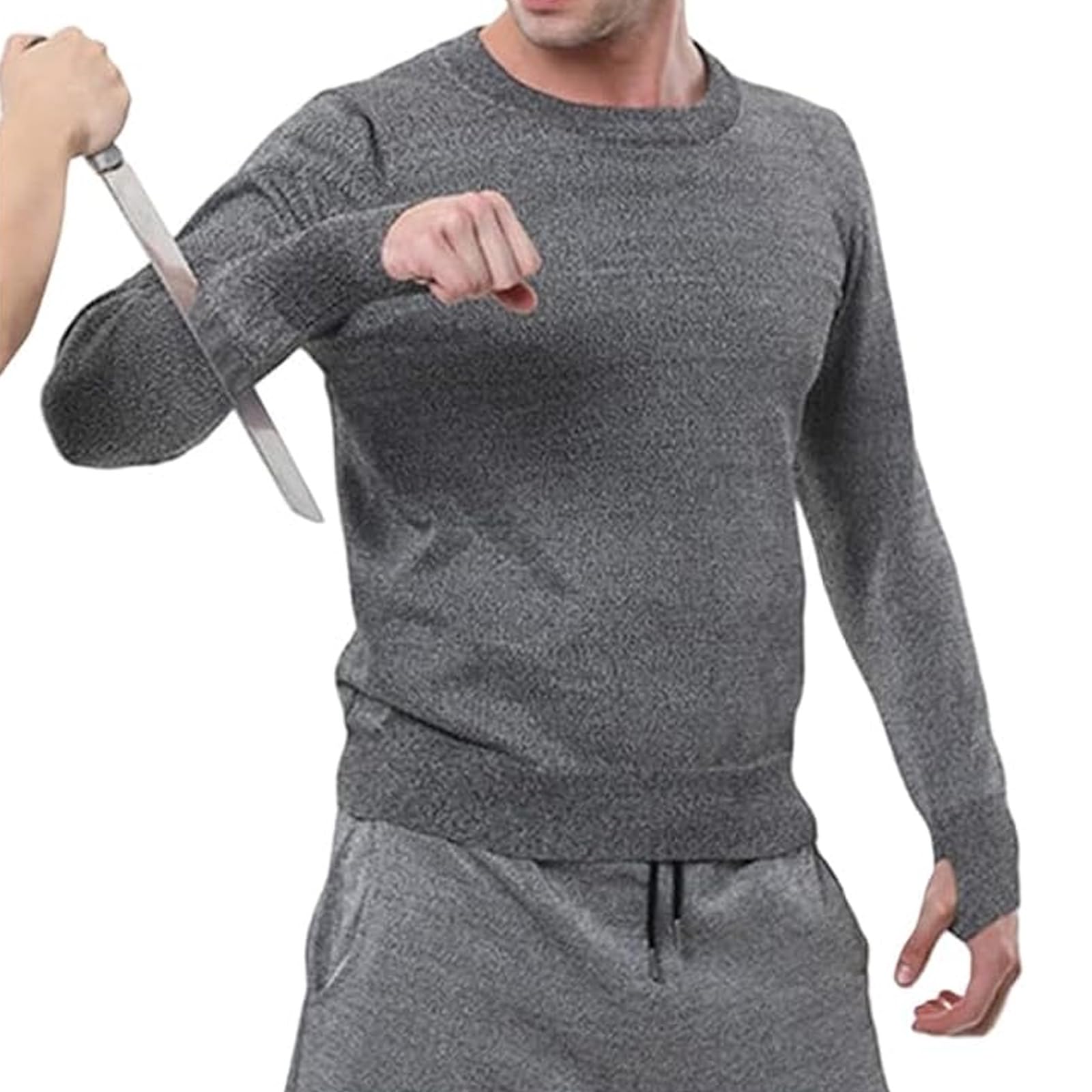 Schnittfeste Kleidung, Schnittschutzkleidung, Schnitt- und stichfeste Weste, Schutzkleidung der Stufe 5, Unisex-Erwachsene, leicht, für Polizei und Sicherheitskräfte
