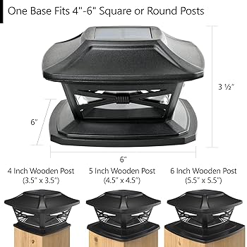 Davinci Lighting Flexfit Solar Outdoor Post Cap Lights