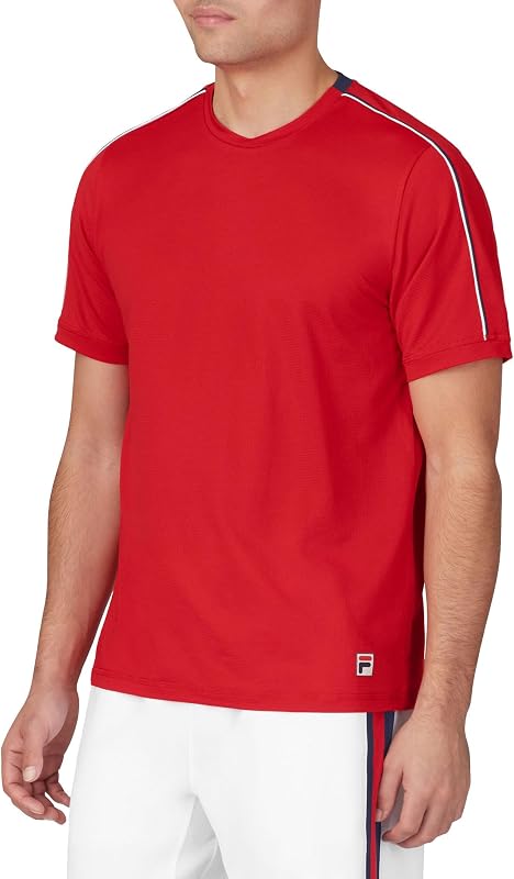 Men's Essentials H Jacqurd Crew Fila Red/White/Fila Navy XL