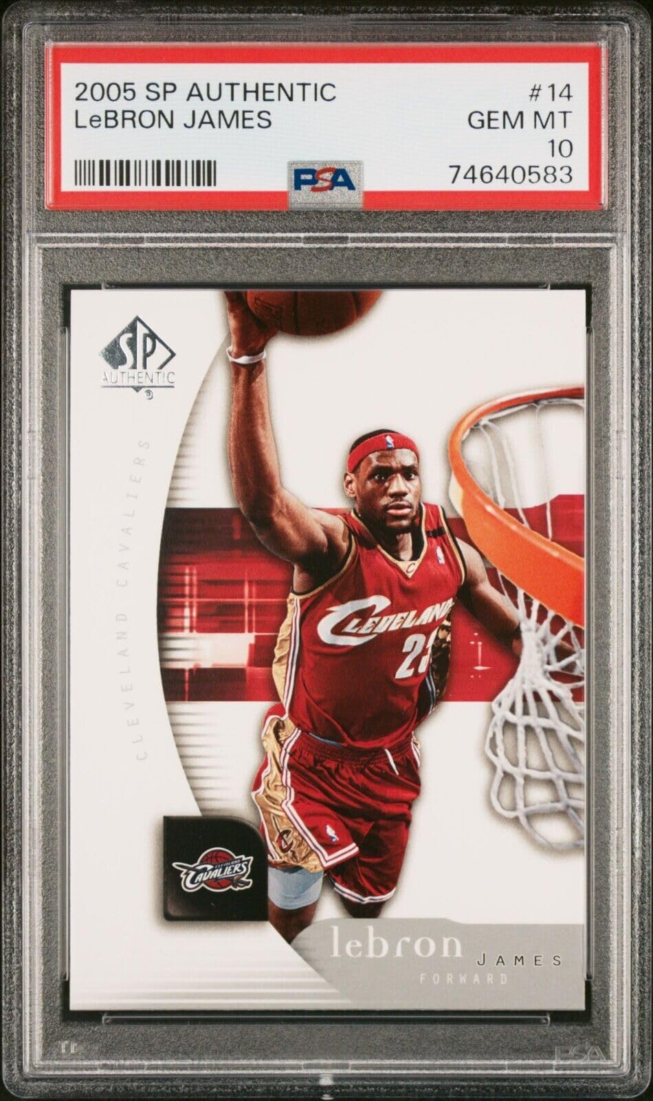 Amazon.com: 2005 Upper Deck SP Authentic #14 LeBron James PSA 10 