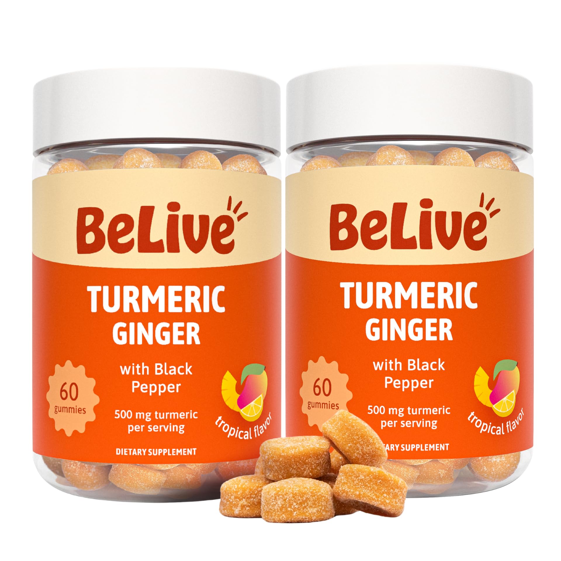 BeLive Turmeric and Ginger Gummies for Joint and Mobility Support, 60 Count — Amazon image 10