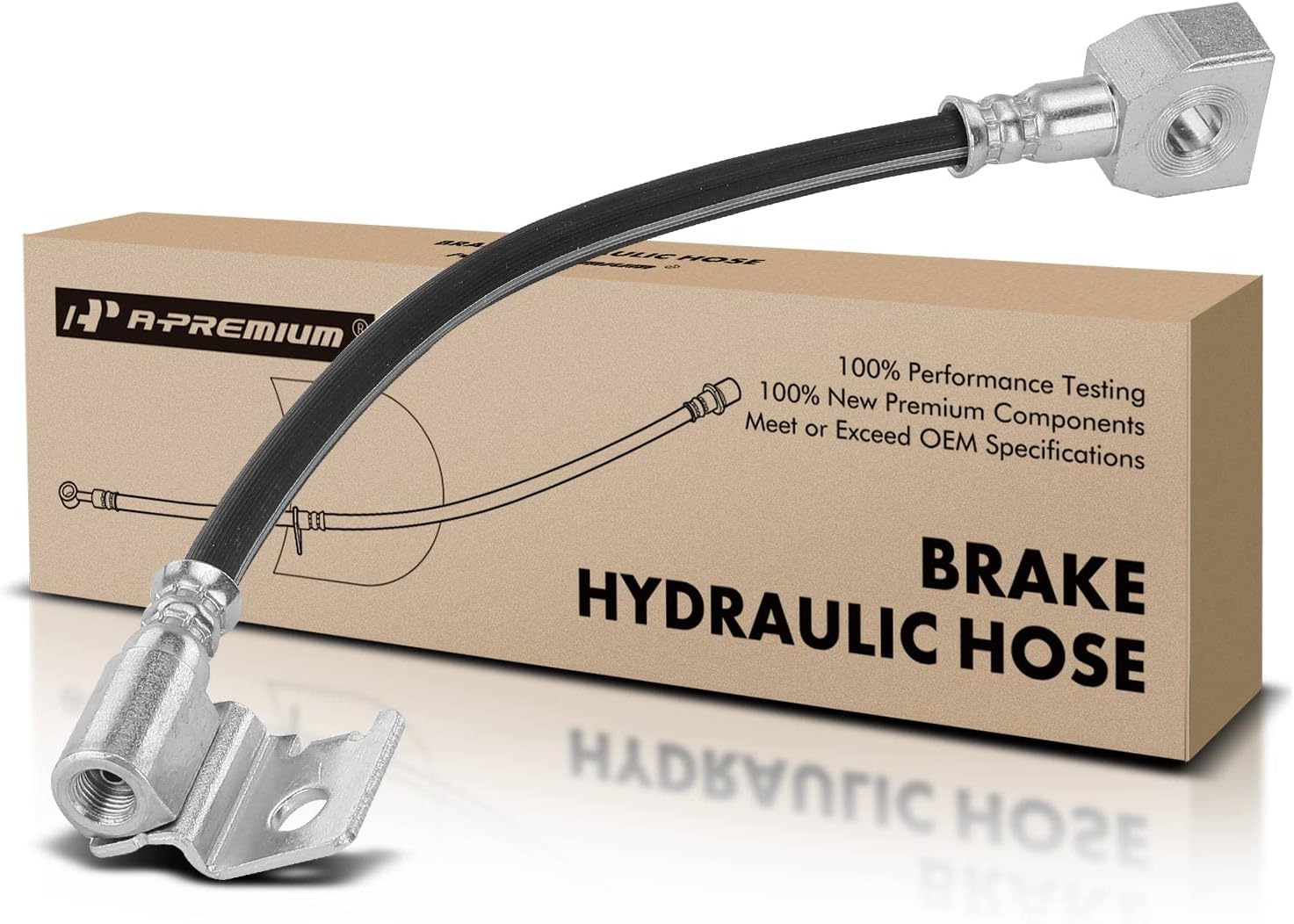 A-Premium Rear Passenger Brake Hydraulic Hose Compatible with Select Ford and Mercury Models - Explorer 1995-2001, Explorer Sport 2001-2003, Explorer Sport Trac, Mountaineer - Replace# XL2Z2282AA