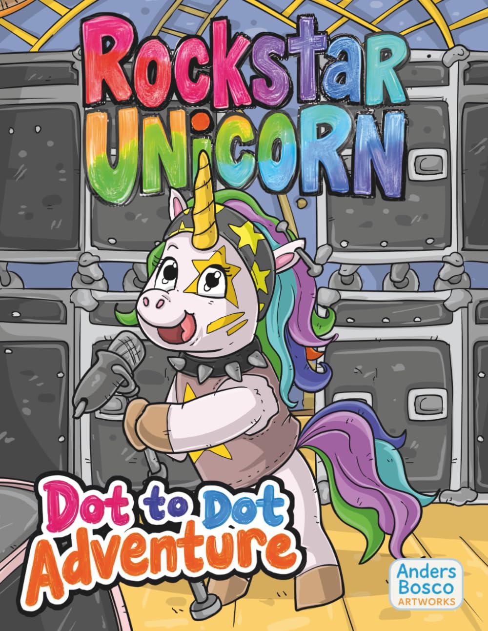 Rockstar Unicorns Dot-to-Dot Adventure: Connect, Color & Shine | 30 Magical Unicorns in Musical Fantasy Scenes to Complete & Color | Creative ... & Imaginative Fun | Engaging Dot-to-Dot Pages