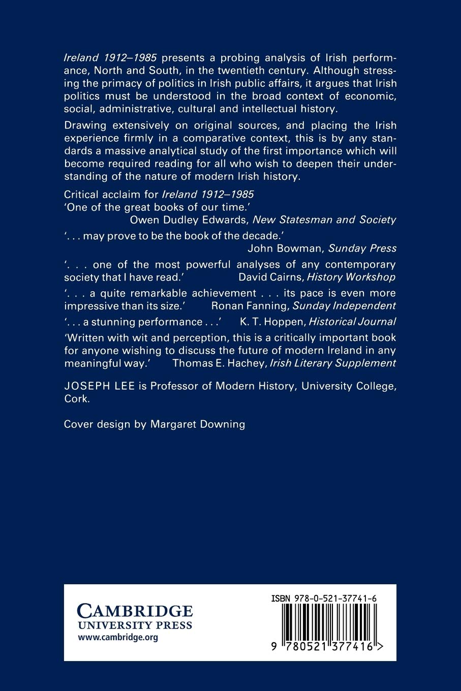 Ireland, 1912–1985: Politics and Society