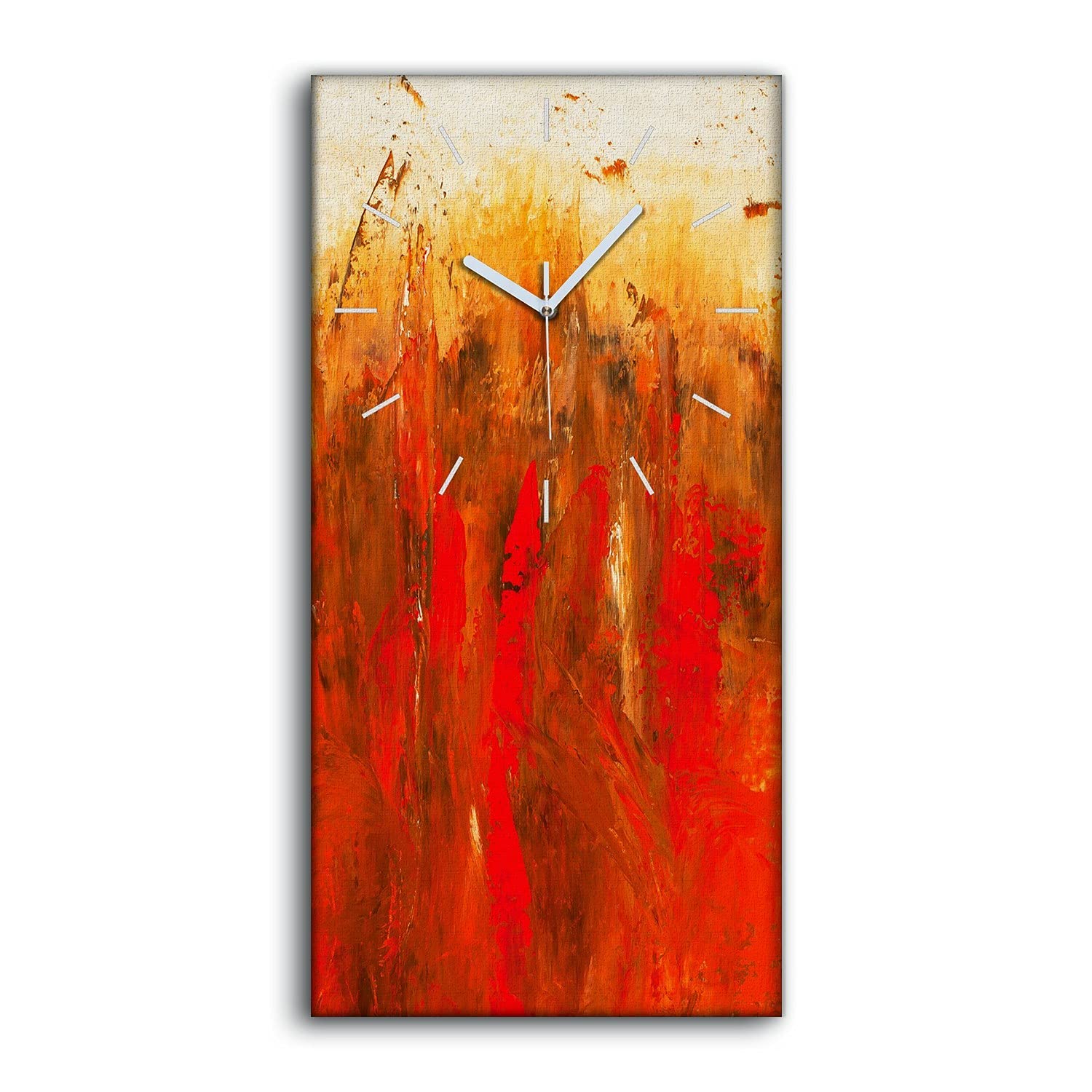 Horloge sur toile salon et décoration murale zen pour chambre adulte