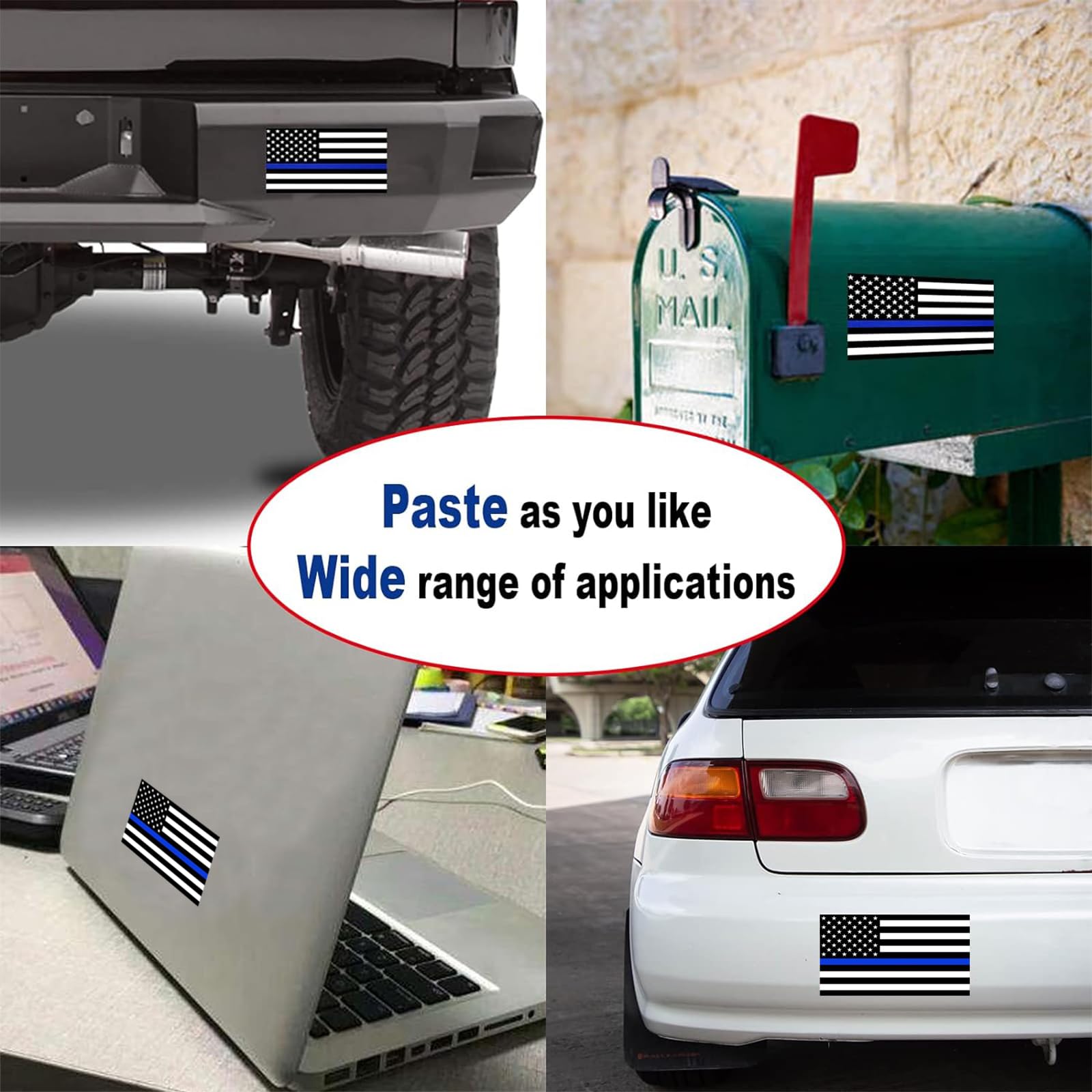 Cornice per targa in silicone con bandiera americana, a prova di ruggine, patriottica lucida degli Stati Uniti con stelle e strisce, copertura nera per portabagagli auto, confezione da 2