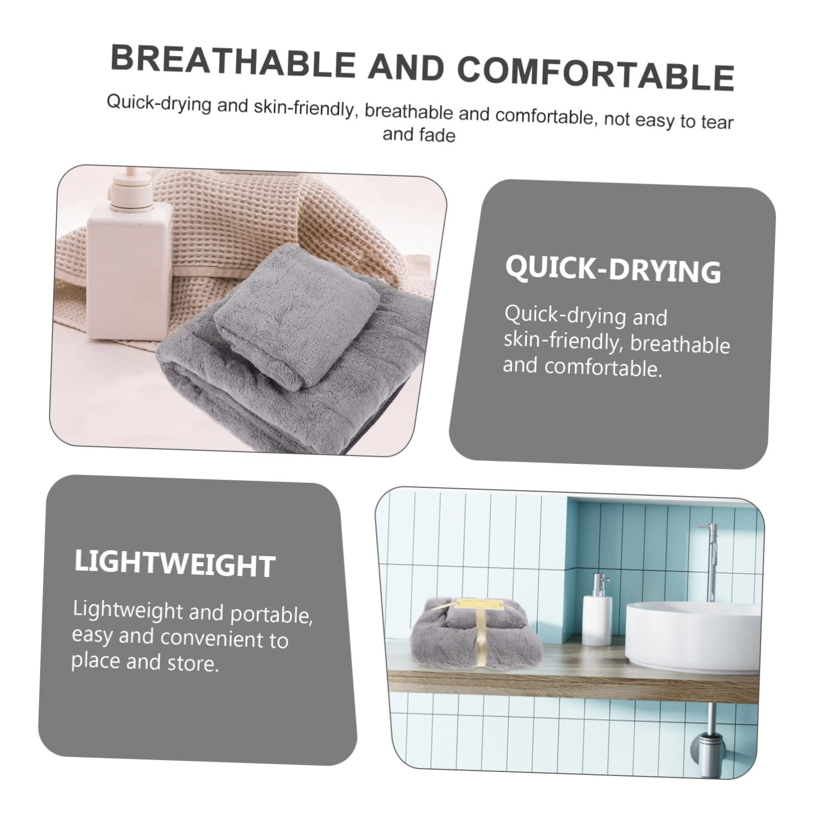 XFLYP Set van 5 zachte handdoeken voor keuken of badkamer, koraalfleece handdoek, die kan worden opgehangen om snel te drogen, sterke waterabsorptiecapaciteit (42 x 26 cm