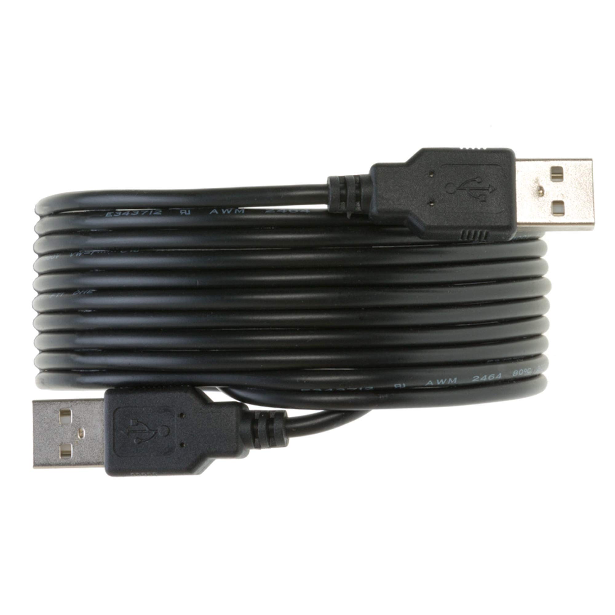 2m Flat USB 3.0 Cable - Type A Male To A Male, Black