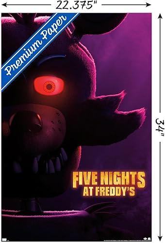 Miniatura 3 de Trends International Five Nights at Freddy's Movie - Póster de pared de Foxy One Sheet 22.37 x 34.00 pulgadas, versión premium sin marco