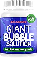Vista 1 de Burbujas para niños - Burbuja Solución de burbujas gigantes, mezcla en polvo para burbujas que hace 1792 OZ (14 galones) - La solución en polvo
