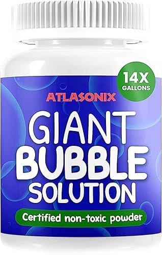 Bubbles for Kids - Bubble | Solución de burbujas gigantes, mezcla de polvo de burbujas hace 1792 onzas (14 galones), la solución original en polvo