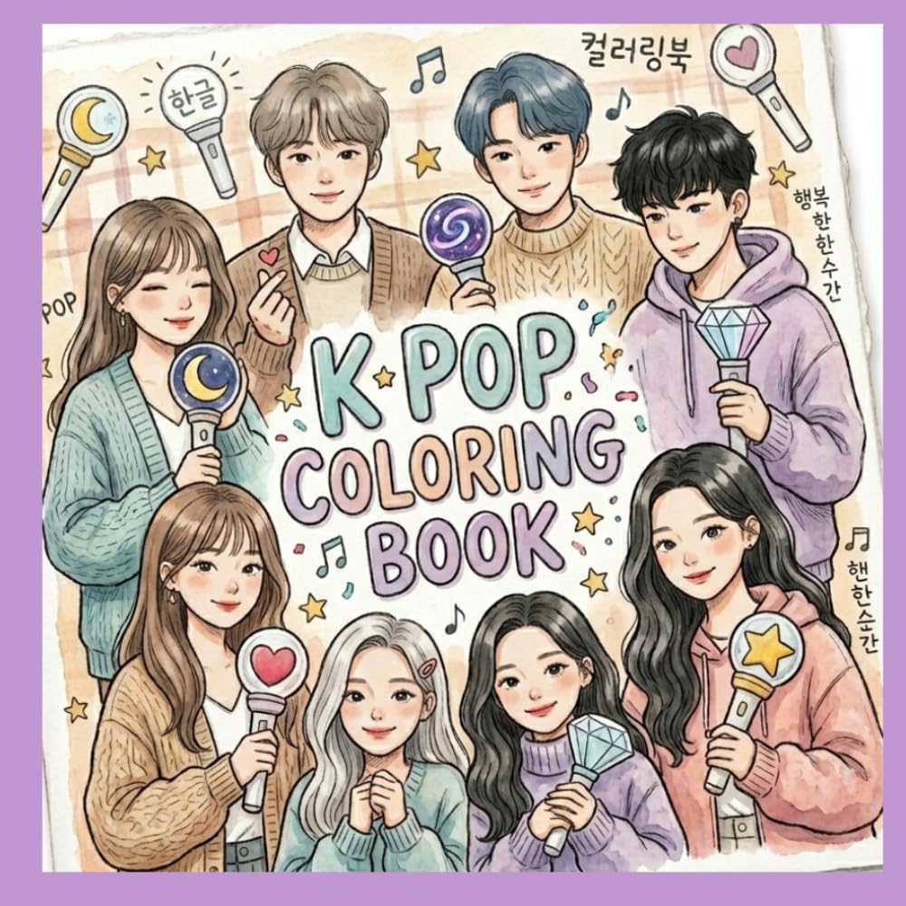 k pop coloring book