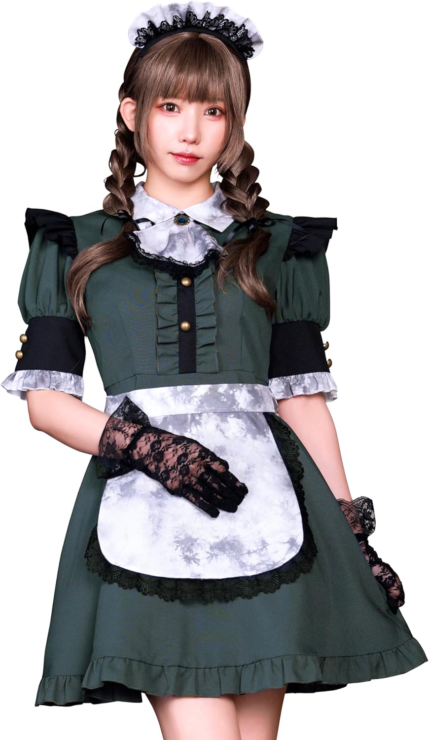 クリアストーン(Clearstone) ネオゾンビ コスプレ ハロウィン ホラーハウスメイド レディース グレー メイド クリアストーン(Clearstone) ネオゾンビ コスプレ ハロウィン ホラーハウスメイド レディース グレー