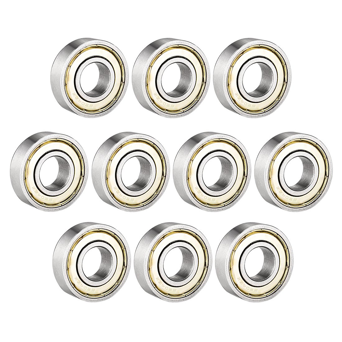 sourcing map 10pcs 6204ZZ Roulement à billes 20 mm x 47 mm x 14 mm 80204