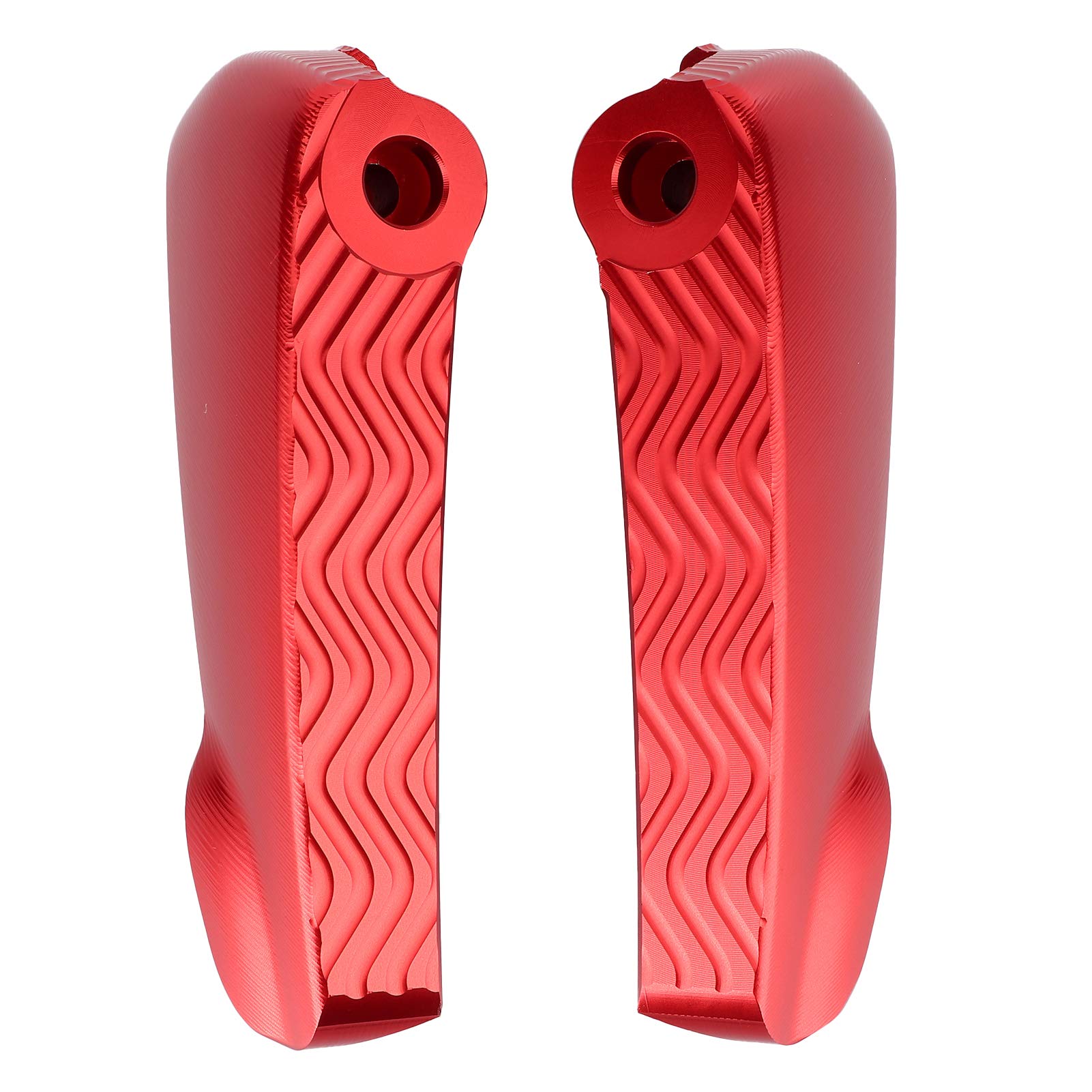 Akozon Par de estriberas traseras Pad de pedal Reposapiés plegable para motocicleta Apto para GT/GTS/GTV(rojo)